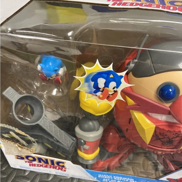 (OPEN BOX) Sonic The Hedgehog Giant Eggman Robot Battle Set with Catapult - Picture 6 of 6